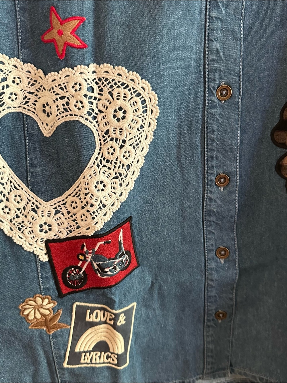 SPELL bombshell patchwork shirt - Picture 7 of 9